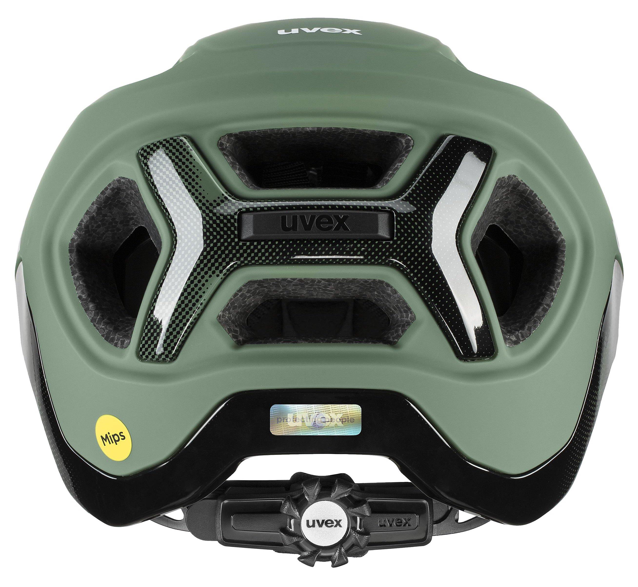 UVEX Helm React-Mips moss-green / black matt 59-61cm