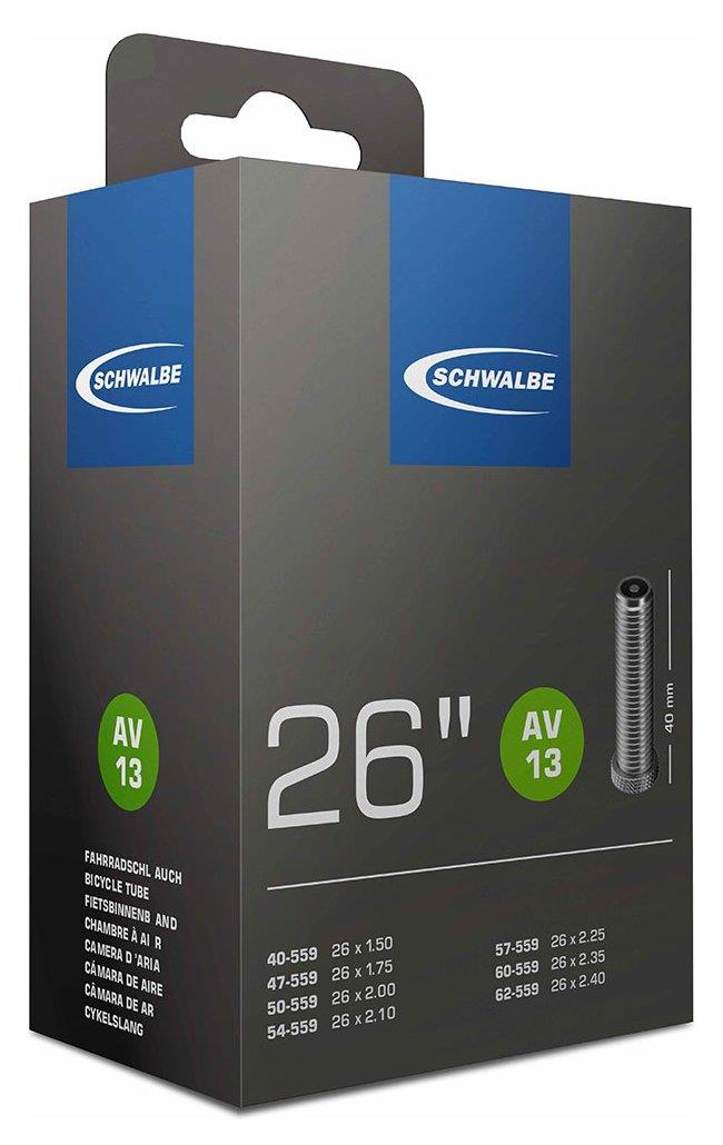 Schwalbe Schlauch 13 AV: 26x1.50-2.50 40-62 / 559 Schwalbe Schlauch 13 AV: 26x1.50-2.50 40-62 / 559