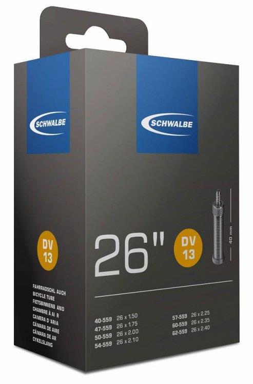 Schwalbe Schlauch 13 DV: 26x1.50-2.50 40-62 / 559 Schwalbe Schlauch 13 DV: 26x1.50-2.50 40-62 / 559