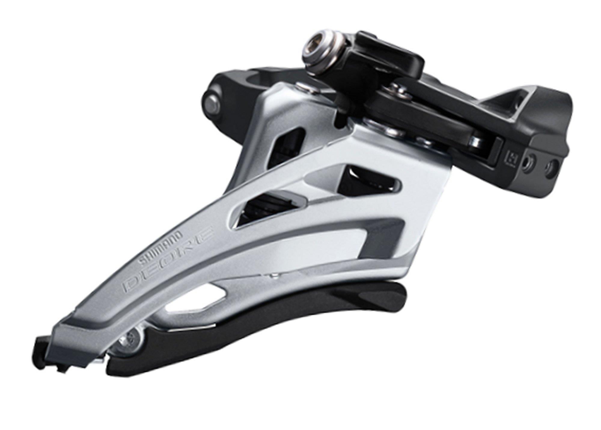 Shimano Umwerfer Deore FD-M6020-M ab 2018 10x2-fach Sideswing Middle-Clamp Frontpull 66-69° schwarz *** Shimano Umwerfer Deore FD-M6020-M ab 2018 10x2-fach Sideswing Middle-Clamp Frontpull 66-69° schwarz ***