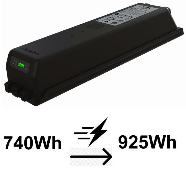 Biketec Akku-Aufpreis Ultracore im Unterrohr ab 2021 925Wh statt 740Wh für FIT