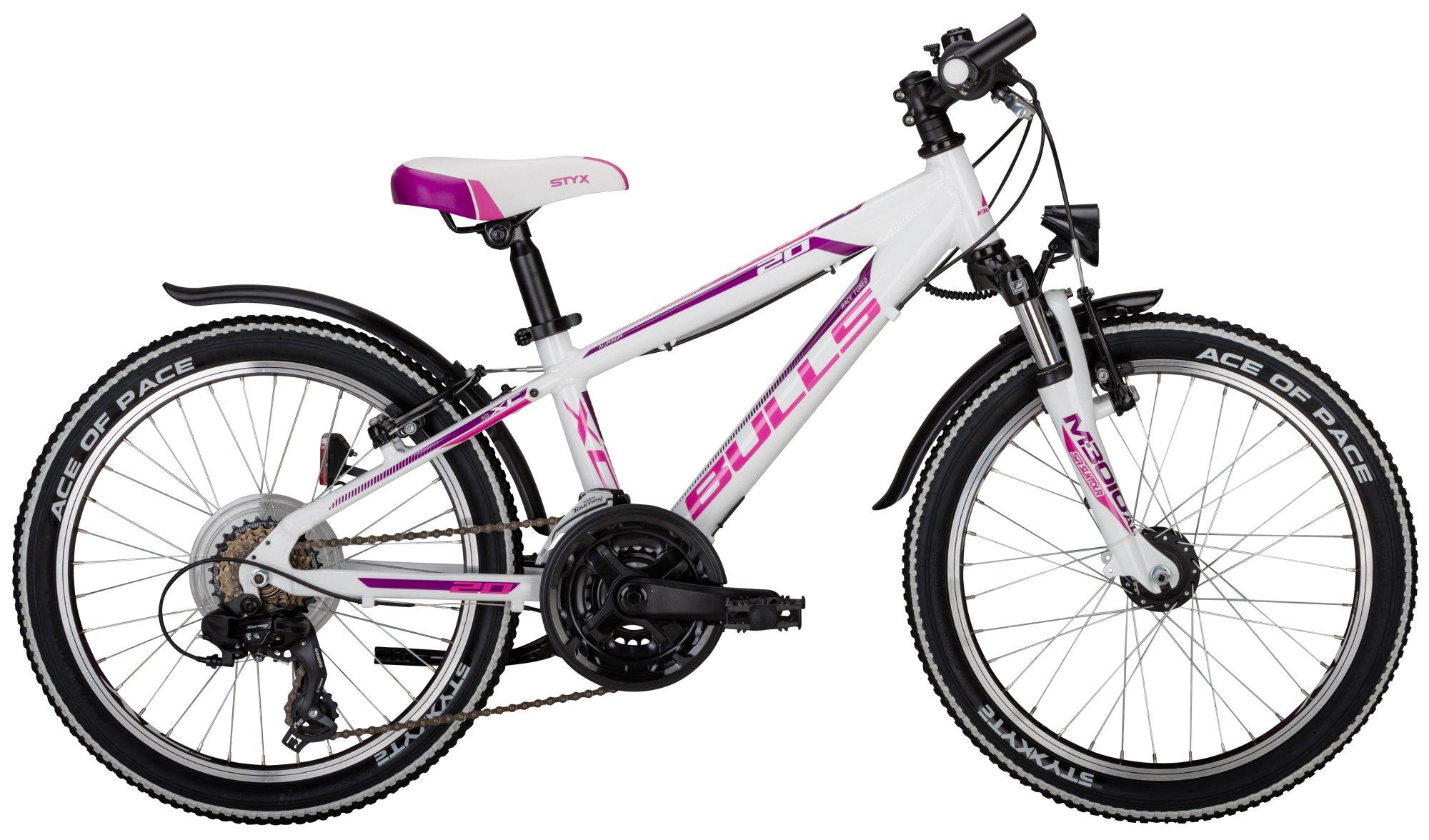 Bulls Kinderrad 20 Zoll Tokee-20 Street 2017 18-Gang weiss-pink 28cm