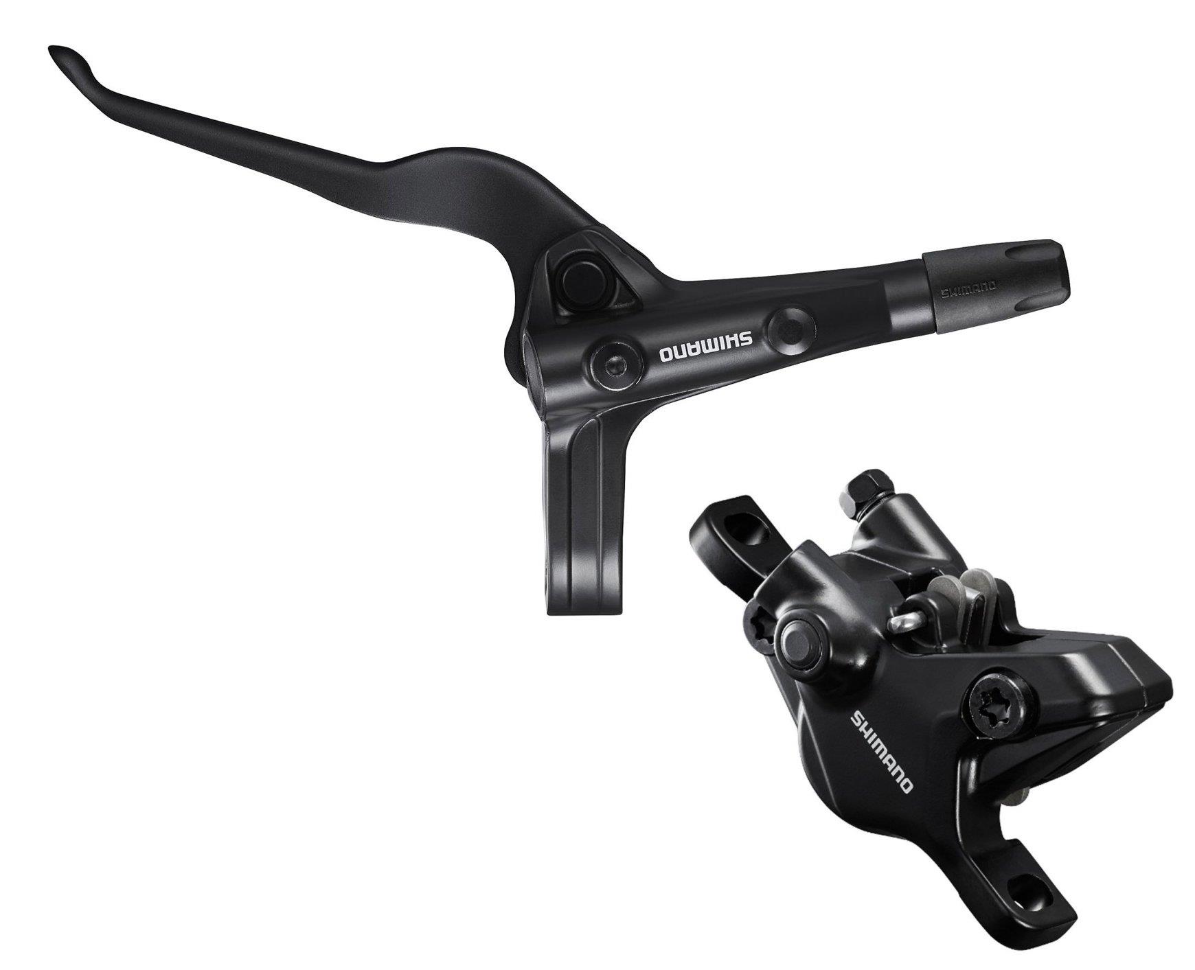 Shimano Scheibenbremse Deore BR-MT410 VR 2-Kolben incl. Bremshebel BL-MT402 3-Finger schwarz