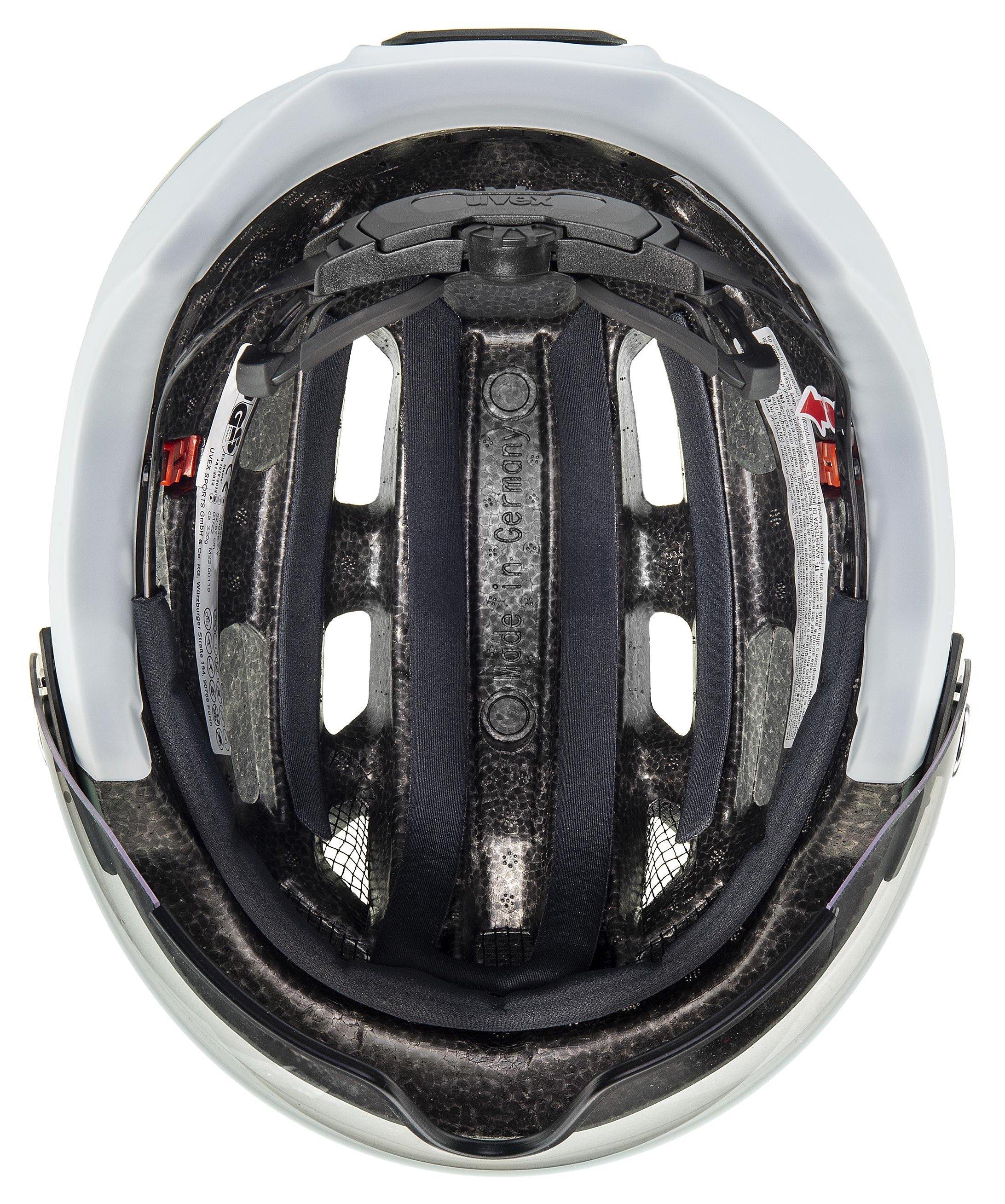 UVEX Helm Finale-Visor-Vario-ab 2025 moss-green / cloud matt / vario blue mirror (S1-3) 56-61cm