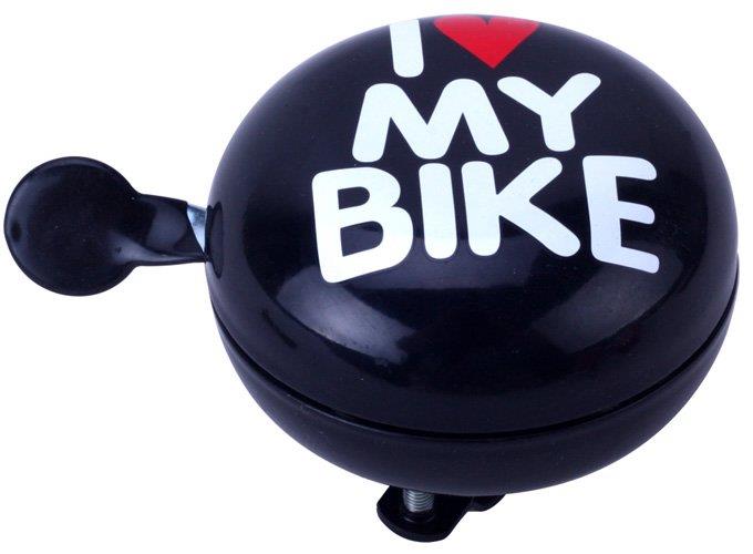 Glocke 2-Klang 60mm schwarz I love my Bike