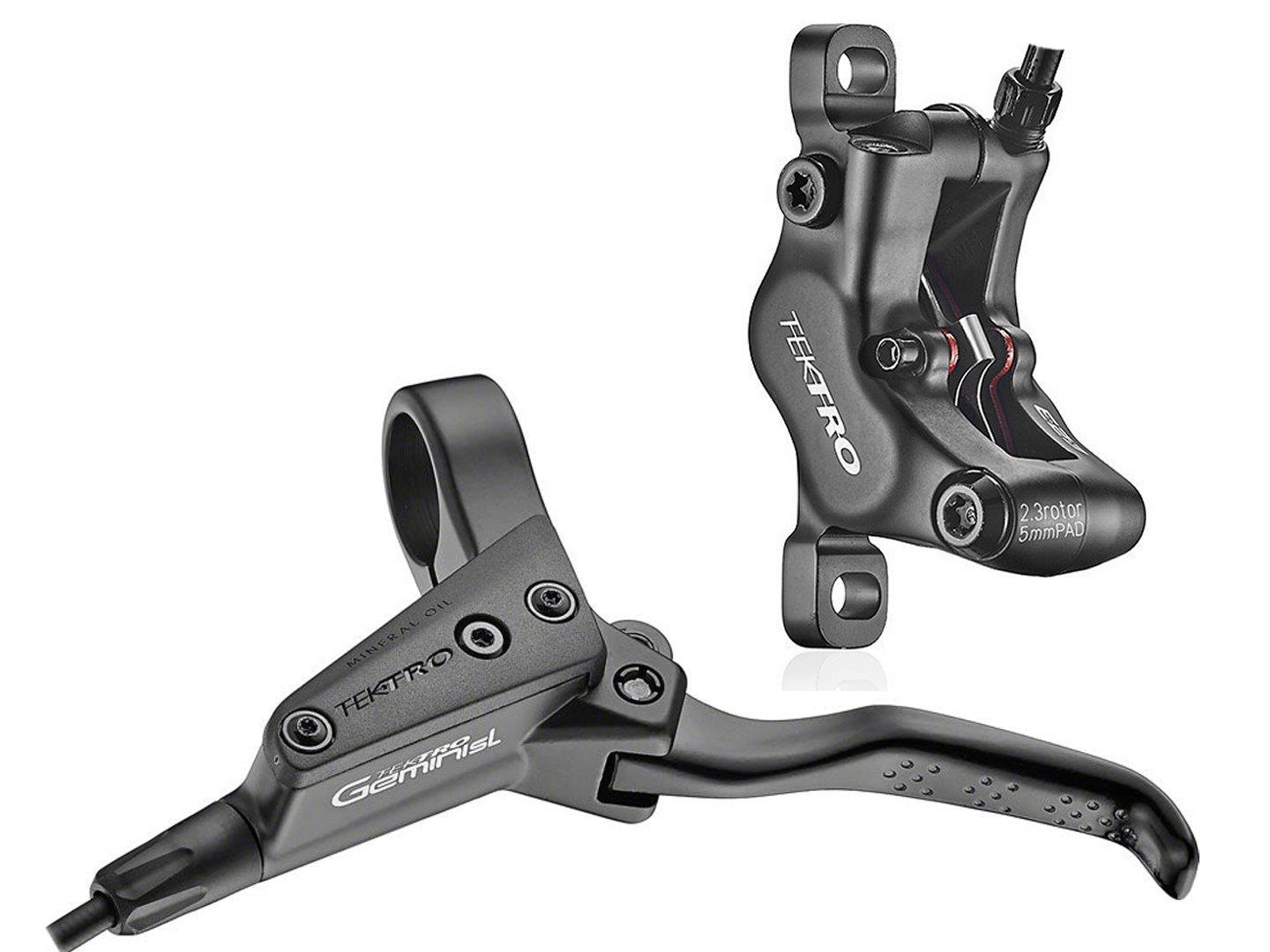 Tektro Scheibenbremse HD-M535 4-Kolben hydraulisch VR links Postmount schwarz