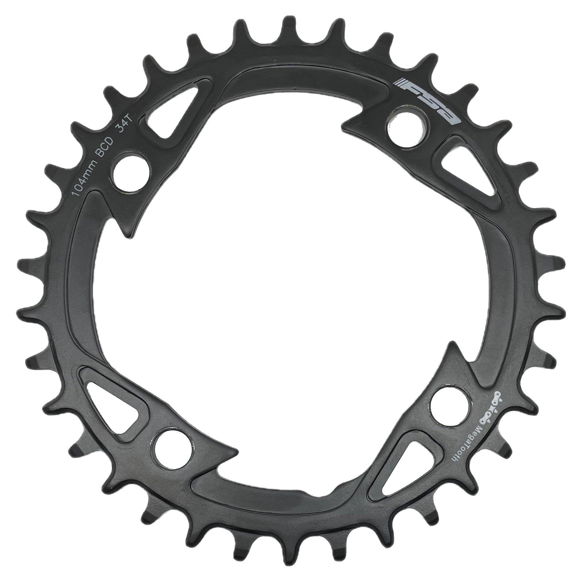 FSA Kettenblatt 104mm ø 34 Zähne Megatooth Stahl für Bosch E-Bikes mit 1 Kettenblatt V-Shape FSA Kettenblatt 104mm ø 34 Zähne Megatooth Stahl für Bosch E-Bikes mit 1 Kettenblatt V-Shape