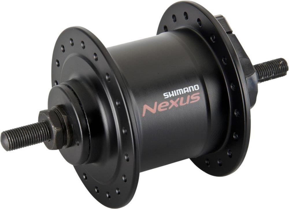 Shimano Nabendynamo DH-C3000-1N Nexus 1,5 Watt mit Achsmuttern schwarz 36 Loch