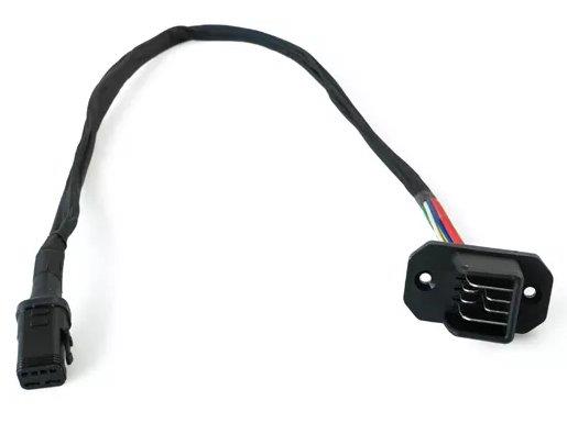 Biketec Akkukabel FIT 2.0 (Akkuterminal)  für Range-Extender mit gedrehtem Stecker 450mm