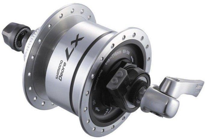 Shimano Nabendynamo DH-T675-3N LX für Scheibenbremse Center-Lock mit Schnellspanner silber 32 Loch Shimano Nabendynamo DH-T675-3N LX für Scheibenbremse Center-Lock mit Schnellspanner silber 32 Loch