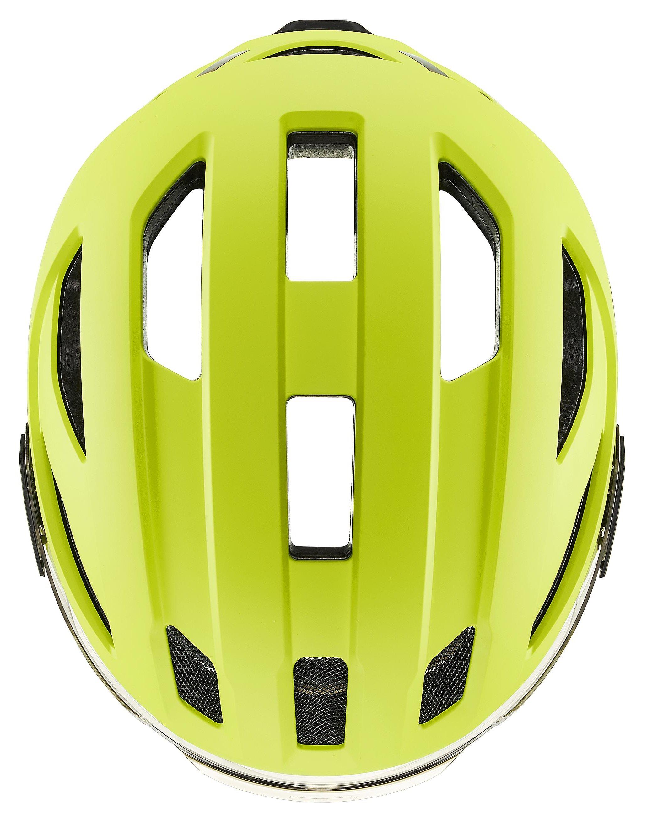 UVEX Helm Stride-Visor-Mips® lime-matt / litemirror silver 59-61cm